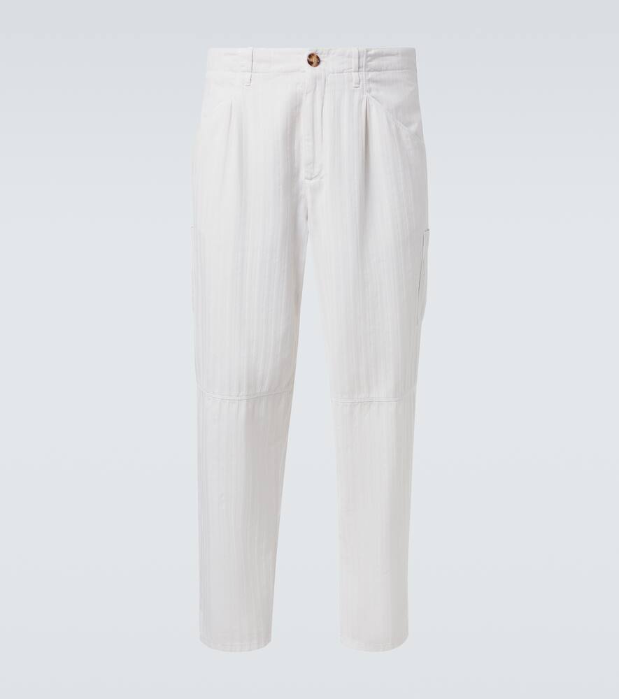 Хлопковые прямые брюки Brunello Cucinelli, English White
Хлопковые прямые брюки Brunello Cucinelli, English White