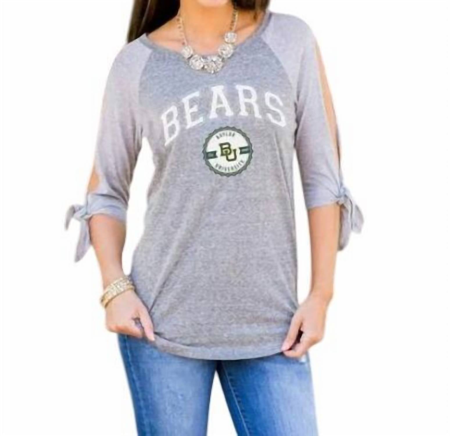 Университет Бэйлора играет за сохранение топа в сером цвете Gameday Couture, серый
Университет Бэйлора играет за сохранение топа в сером цвете Gameday Couture, серый