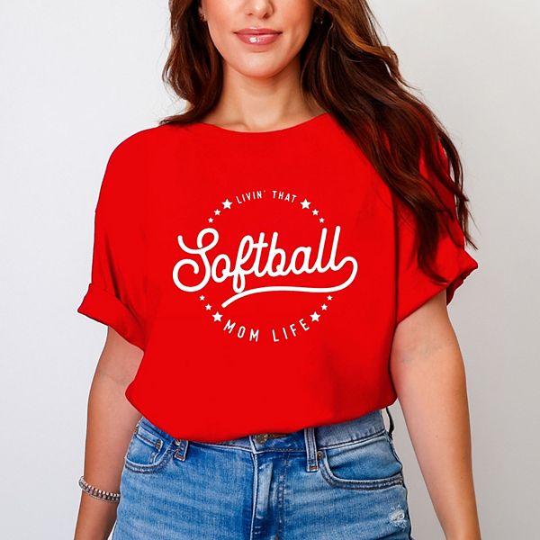 Футболка Livin' that softball mom life garment dyed Simply Sage Market, Red
Футболка Livin' that softball mom life garment dyed Simply Sage Market, Red