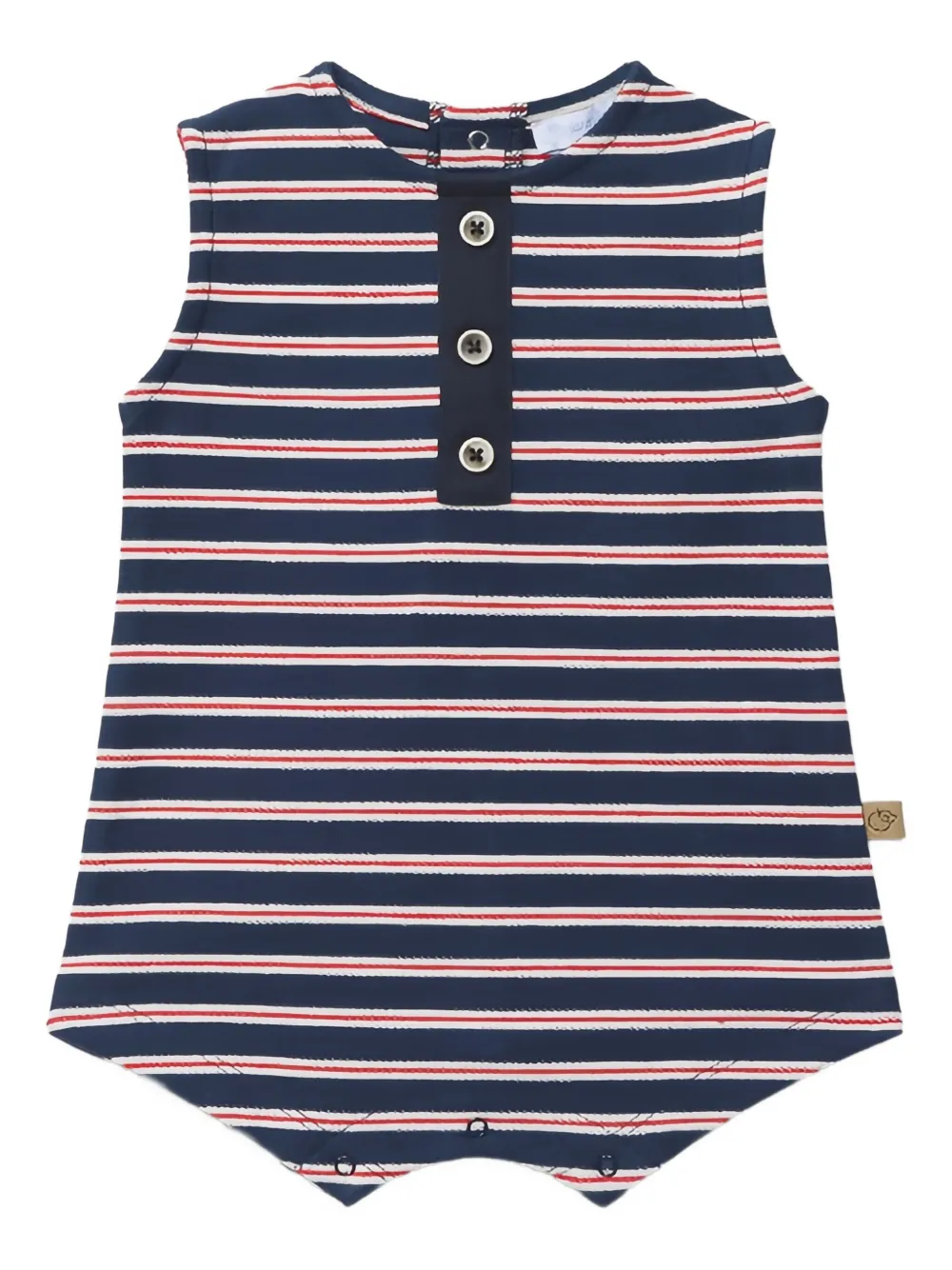 Полосатый комбинезон без рукавов LARANJINHA, черный 
Полосатый комбинезон без рукавов LARANJINHA, черный