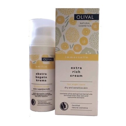 Насыщенный ночной крем с маслом бессмертника 50мл Olival
Насыщенный ночной крем с маслом бессмертника 50мл Olival