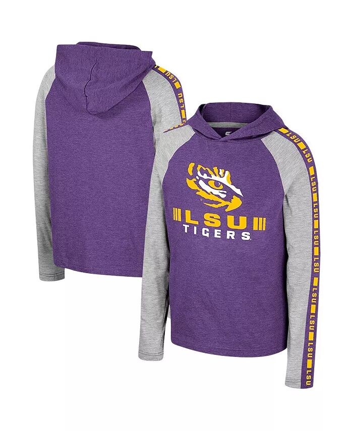Фиолетовая футболка Big Boys LSU Tigers Ned Raglan с капюшоном и длинными рукавами Colosseum, фиолетовый
Фиолетовая футболка Big Boys LSU Tigers Ned Raglan с капюшоном и длинными рукавами Colosseum, фиолетовый