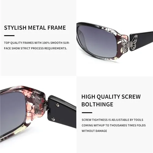 Ретро поляризованные солнцезащитные очки для женщин в винтажном стиле с бабочками, овальные, с градиентным покрытием, защита от ультрафиолета UV400 MTZJH, C2 Brown
Ретро поляризованные солнцезащитные очки для женщин в винтажном стиле с бабочками, овальные, с градиентным покрытием, защита от ультрафиолета UV400 MTZJH, C2 Brown