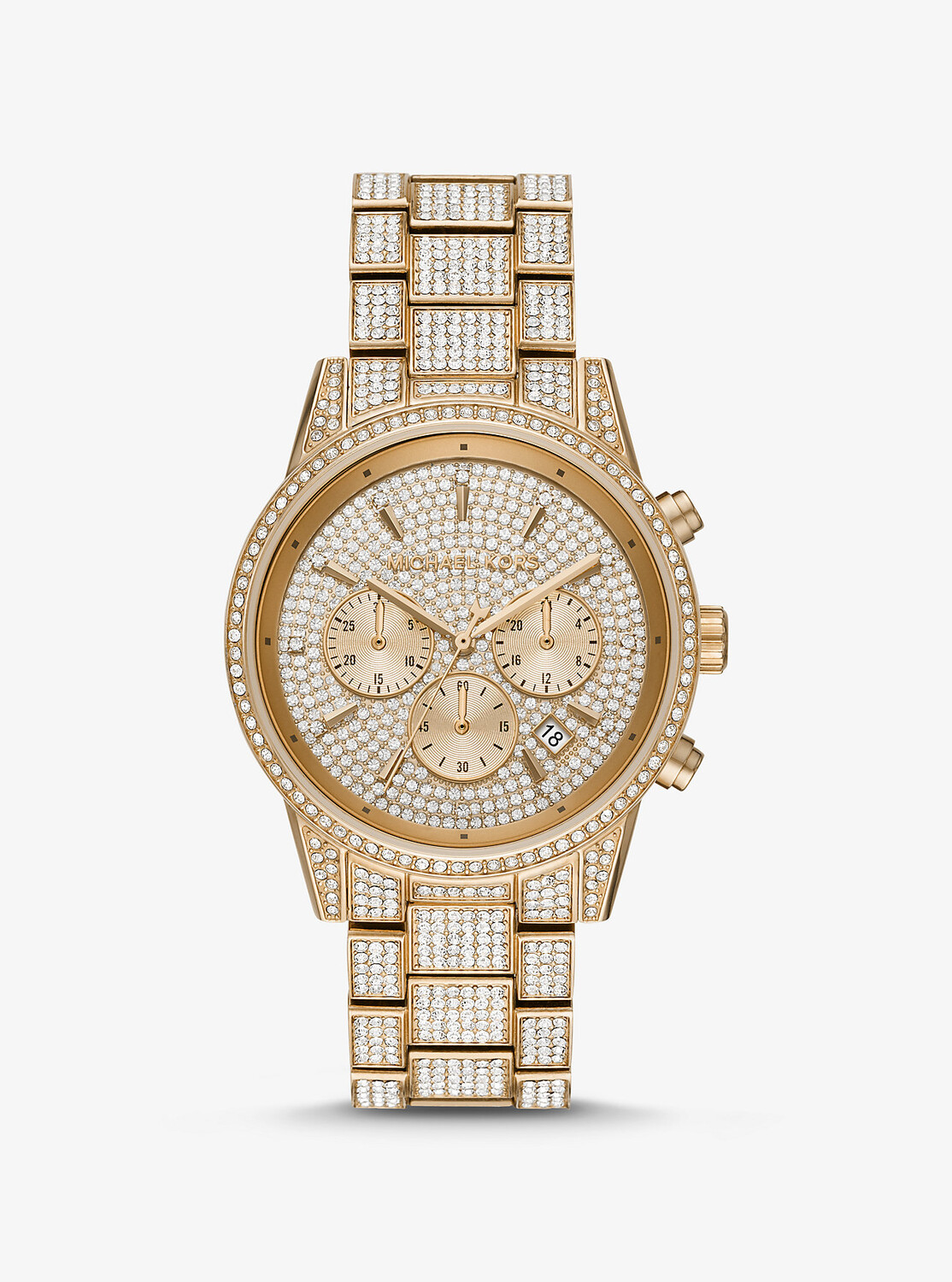 Золотистые часы Ritz Pavé Michael Kors, желтый
Золотистые часы Ritz Pavé Michael Kors, желтый
