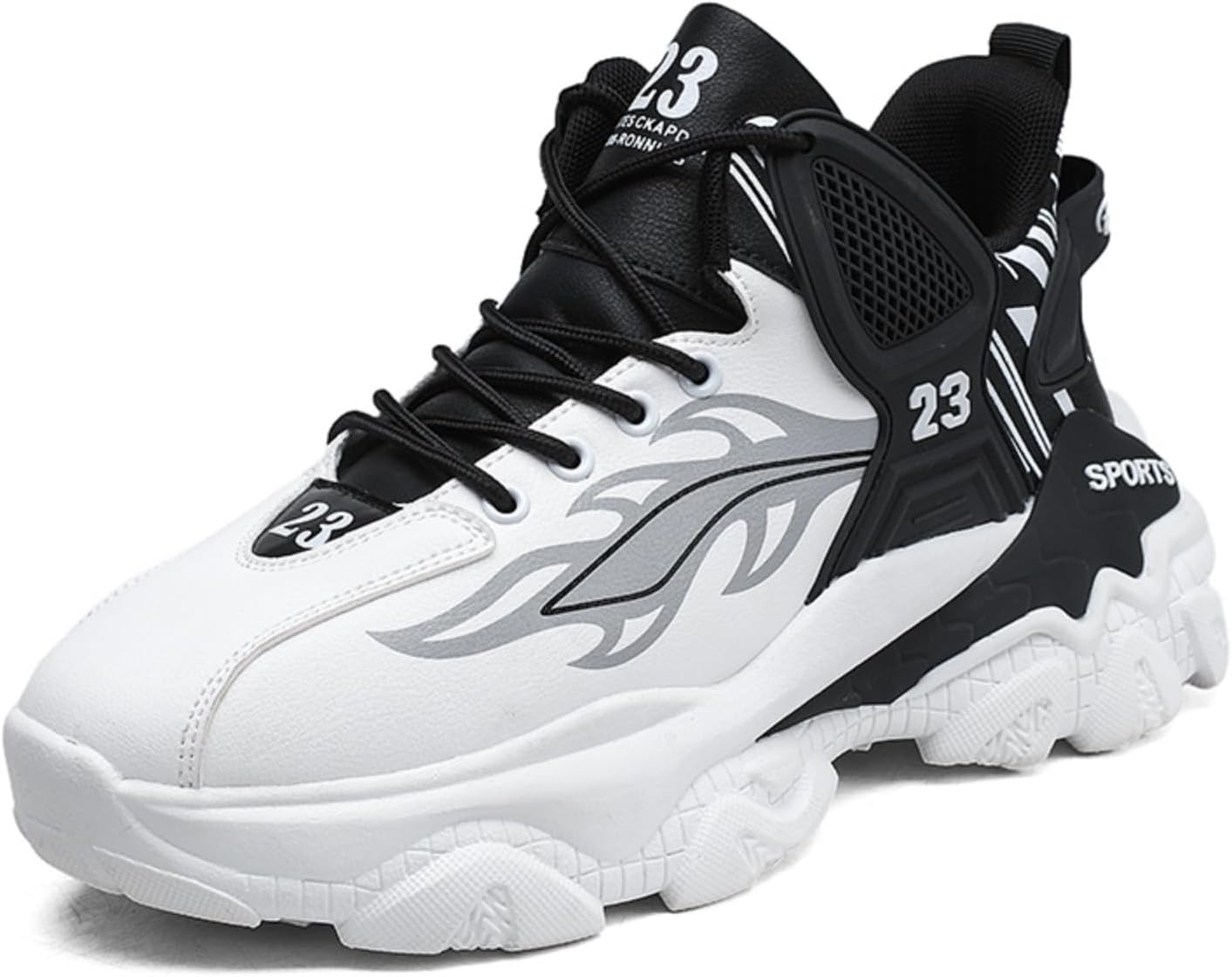 Мужские бело-бордовые высокие кроссовки, стильные спортивные обувь с узором в виде пламени, с массивной подошвой, удобная повседневная спортивная обувь Aokisx
Мужские бело-бордовые высокие кроссовки, стильные спортивные обувь с узором в виде пламени, с массивной подошвой, удобная повседневная спортивная обувь Aokisx