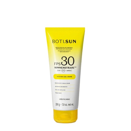 Boti.Sun Солнцезащитный крем для тела Spf30 200г O Boticario
Boti.Sun Солнцезащитный крем для тела Spf30 200г O Boticario