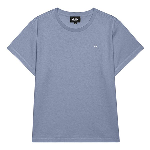 Женская футболка Lil Smile с высокой талией Dalix, Blue Haze
Женская футболка Lil Smile с высокой талией Dalix, Blue Haze