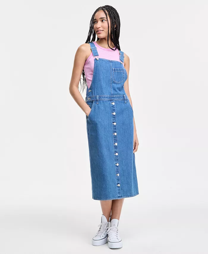 Женское платье-комбинезон Tico из хлопкового денима Levi's, синий
Женское платье-комбинезон Tico из хлопкового денима Levi's, синий