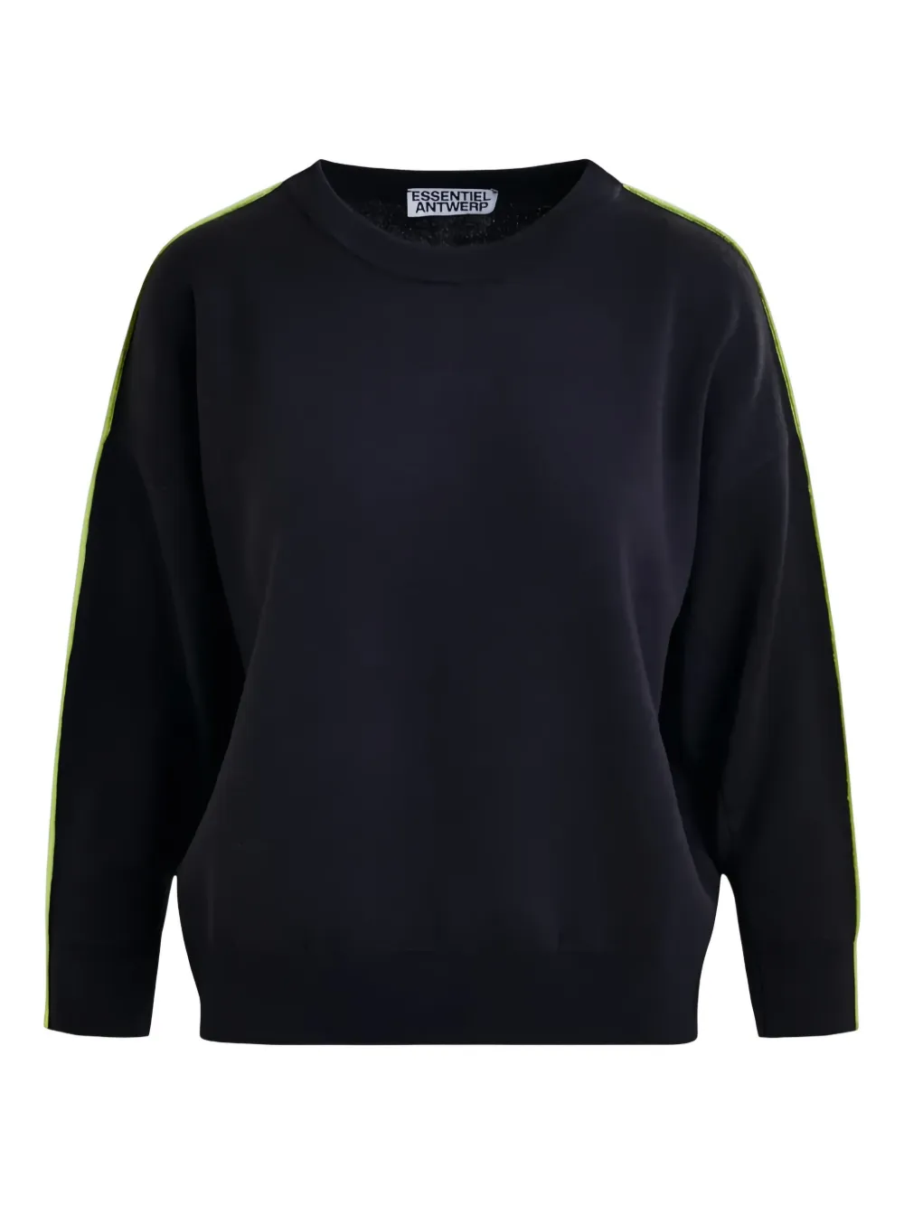 Свитер с отделкой швами Essentiel Antwerp, синий 
Свитер с отделкой швами Essentiel Antwerp, синий