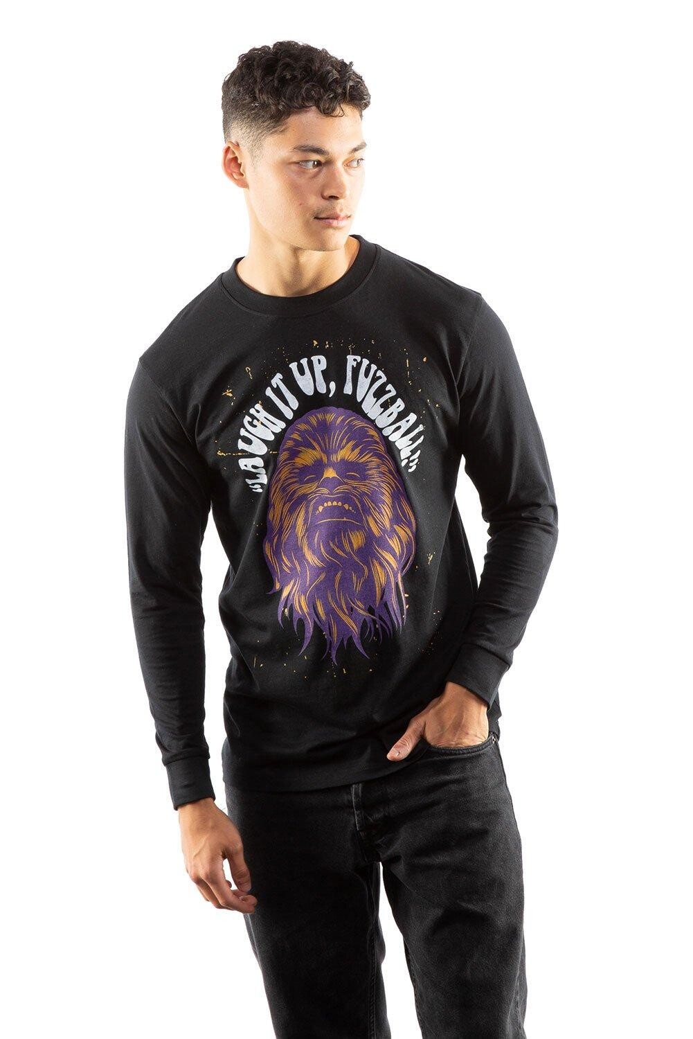 Laugh It Up, Хлопковая футболка с длинными рукавами Fuzzball Star Wars, черный
Laugh It Up, Хлопковая футболка с длинными рукавами Fuzzball Star Wars, черный