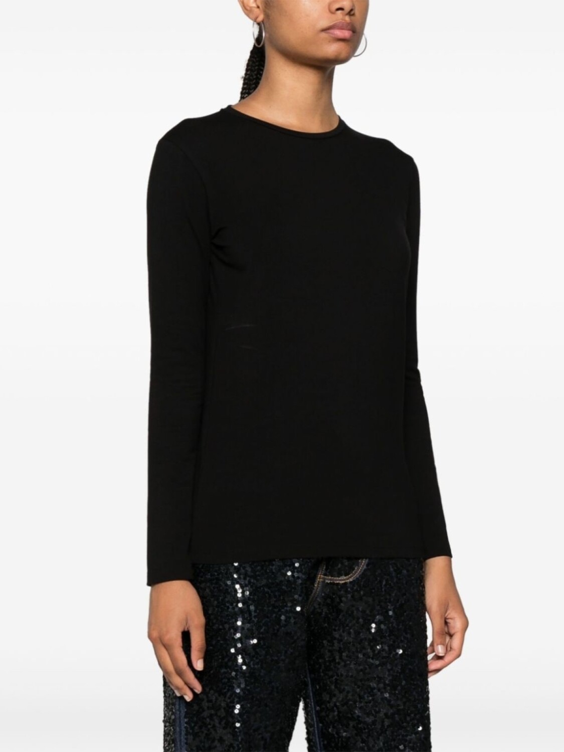 P.A.R.O.S.H. футболка с круглым вырезом и длинными рукавами, черный
P.A.R.O.S.H. футболка с круглым вырезом и длинными рукавами, черный