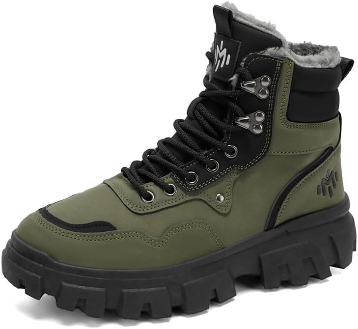 MODME Мужские зимние ботинки водонепроницаемые, короткие ботинки с меховой подкладкой, зимние ботинки для снега для мужчин, противоскользящие, для работы на улице и походов, черные, зеленые, желтые
MODME Мужские зимние ботинки водонепроницаемые, короткие ботинки с меховой подкладкой, зимние ботинки для снега для мужчин, противоскользящие, для работы на улице и походов, черные, зеленые, желтые
