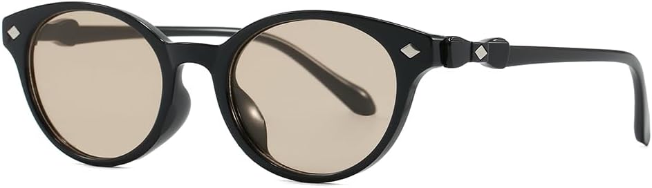 Винтажные солнцезащитные очки «кошачий глаз» для женщин — ретро-оправа круглой формы с бриллиантовой отделкой, тонированные линзы с защитой от УФ-излучения ENSARJOE, Black/Brown
Винтажные солнцезащитные очки «кошачий глаз» для женщин — ретро-оправа круглой формы с бриллиантовой отделкой, тонированные линзы с защитой от УФ-излучения ENSARJOE, Black/Brown