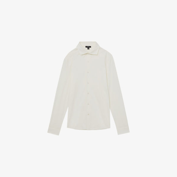 Рубашка Reiss на пуговицах из хлопкового джерси, экрю
Рубашка Reiss на пуговицах из хлопкового джерси, экрю