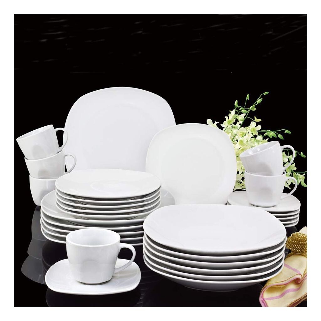 Retsch Arzberg 500030301 Комбинированный сервиз Fino на 6 человек + простой белый фарфор (1 комплект, 30 штук)
Retsch Arzberg 500030301 Комбинированный сервиз Fino на 6 человек + простой белый фарфор (1 комплект, 30 штук)