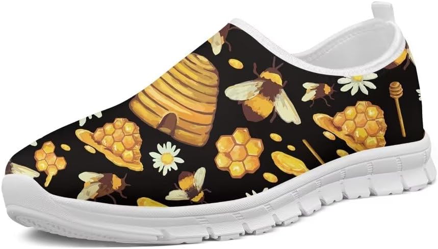 Женские прогулочные кроссовки Forchrinse Bee, мужские слипоны, поддержка свода стопы, мягкие и комфортные лоферы, легкие, для путешествий, работы и спортзала
Женские прогулочные кроссовки Forchrinse Bee, мужские слипоны, поддержка свода стопы, мягкие и комфортные лоферы, легкие, для путешествий, работы и спортзала