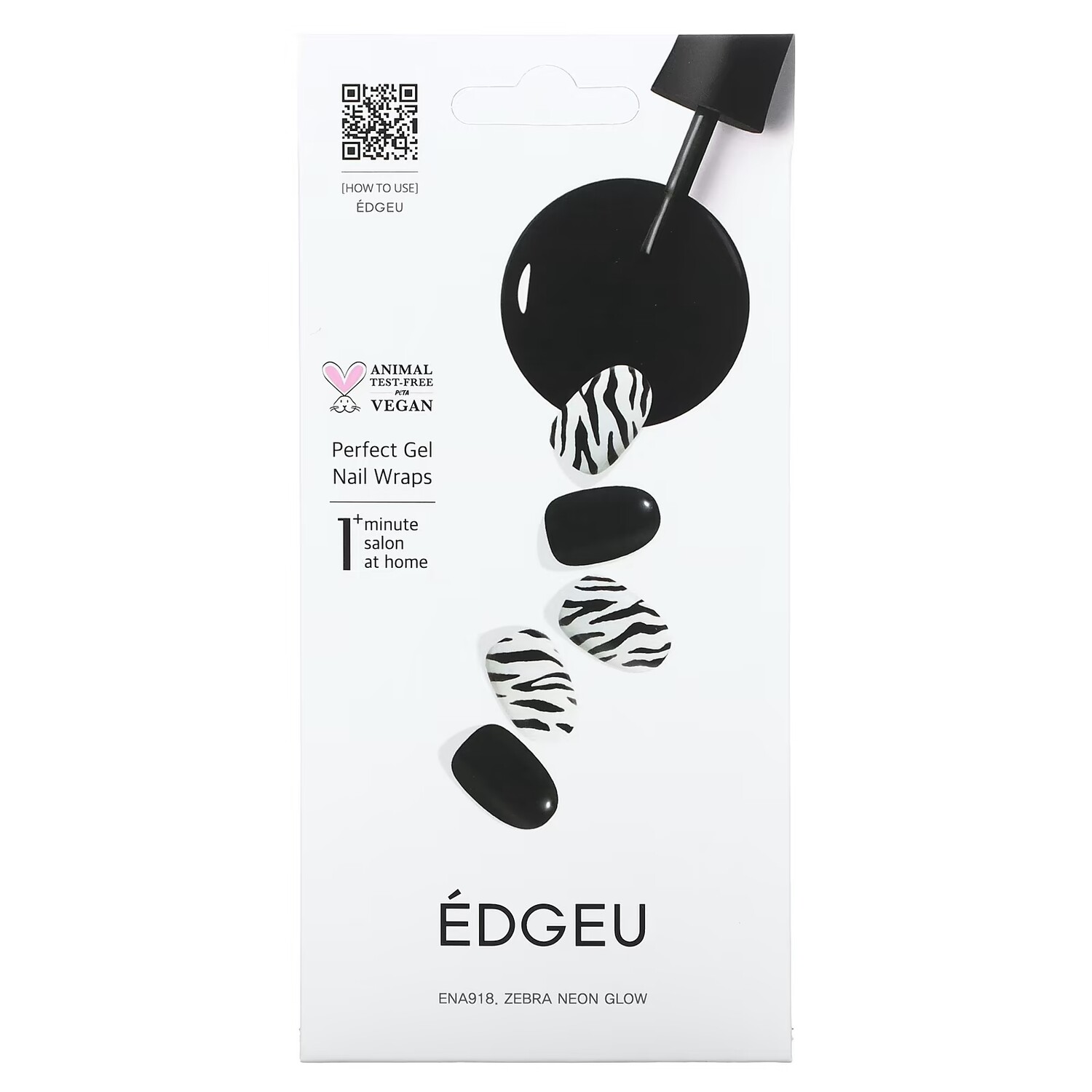 Гелевые обертывания для ногтей Edgeu Perfect Gel Nail Wraps ENA918 Zebra Neon Glow
Гелевые обертывания для ногтей Edgeu Perfect Gel Nail Wraps ENA918 Zebra Neon Glow
