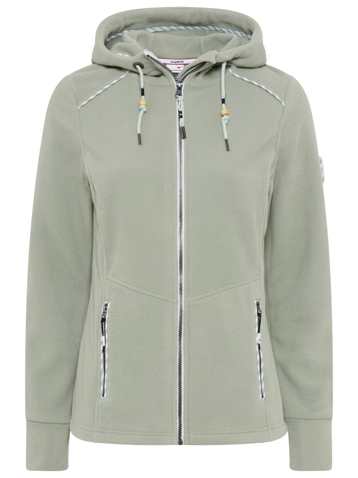 Флисовая куртка зелено-серого цвета Kangaroos
Флисовая куртка зелено-серого цвета Kangaroos