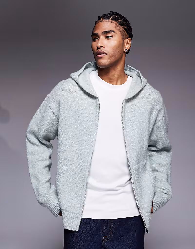 Трикотажная толстовка с капюшоном на молнии зеленого цвета Faded Store
Трикотажная толстовка с капюшоном на молнии зеленого цвета Faded Store