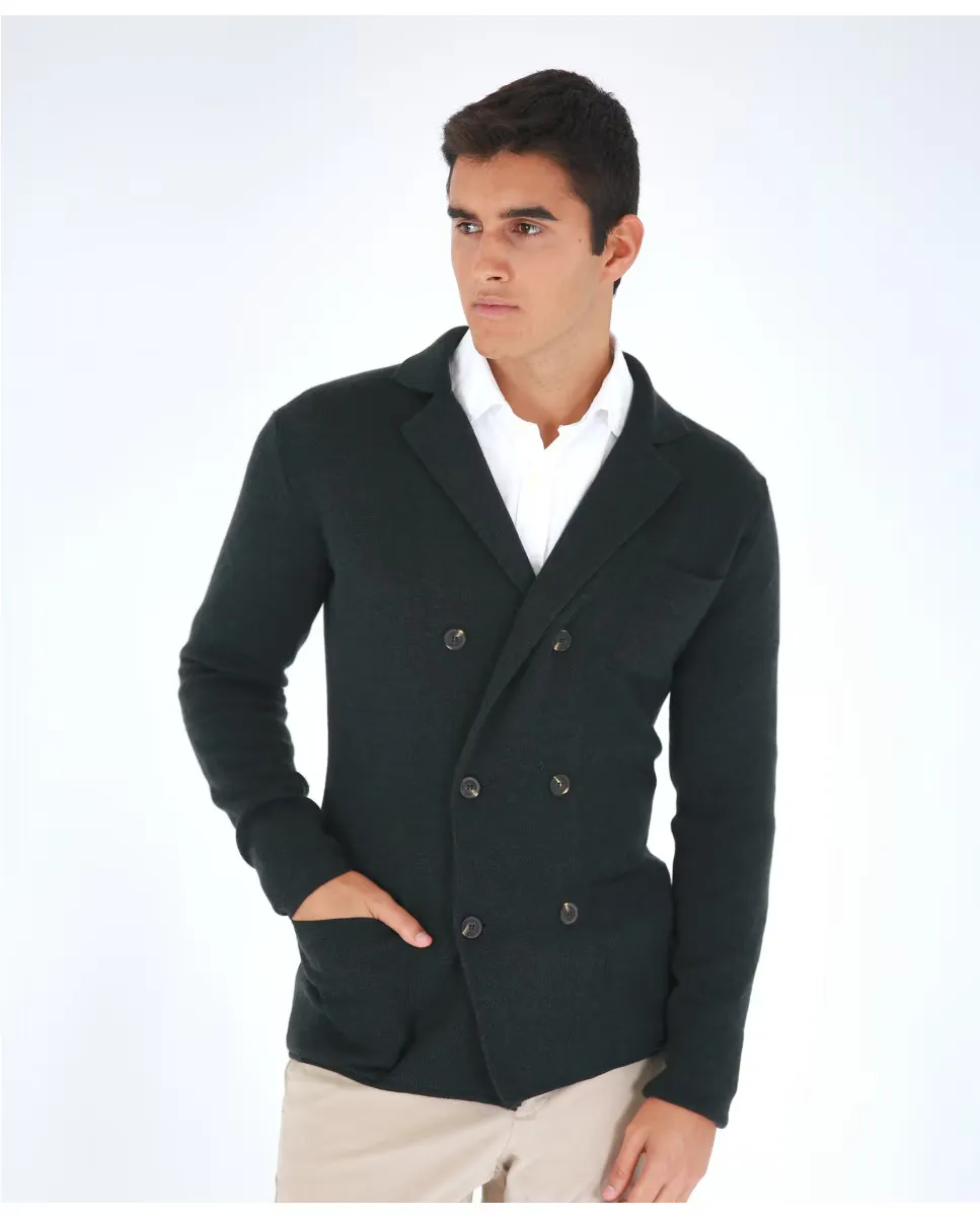 Мужская трикотажная куртка из 100% тонкой мериносовой шерсти темно-синего цвета Wickett Jones, темно-синий
Мужская трикотажная куртка из 100% тонкой мериносовой шерсти темно-синего цвета Wickett Jones, темно-синий