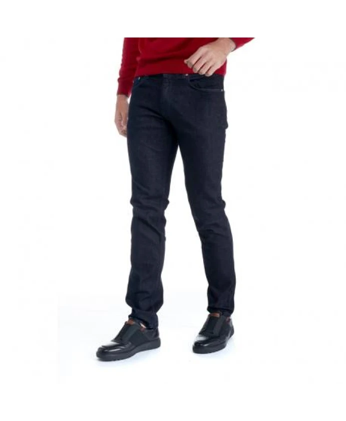 Джинсы узкого кроя с ретро деталями Harmont & Blaine, синий 
Джинсы узкого кроя с ретро деталями Harmont & Blaine, синий