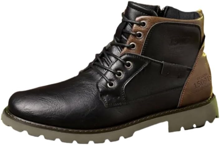 Мужские ботинки Hhhchpm Oxford Dress, повседневные мужские ботинки, шнуровка, боковая молния, мотоциклетные армейские ботинки до щиколотки для мужчин, черный
Мужские ботинки Hhhchpm Oxford Dress, повседневные мужские ботинки, шнуровка, боковая молния, мотоциклетные армейские ботинки до щиколотки для мужчин, черный