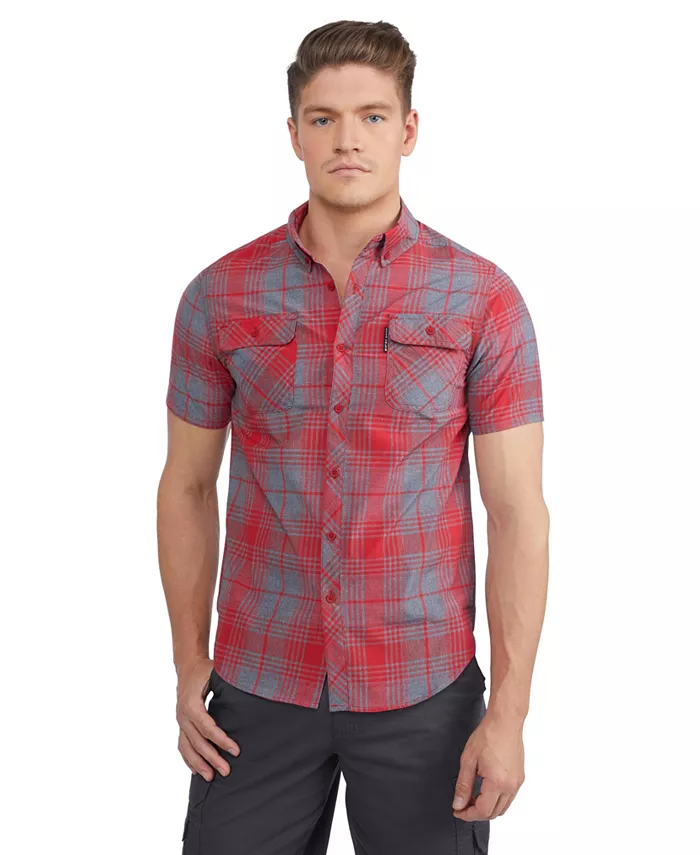 Мужская вязаная рубашка с коротким рукавом в рубчик Ecko Unltd, красный
Мужская вязаная рубашка с коротким рукавом в рубчик Ecko Unltd, красный