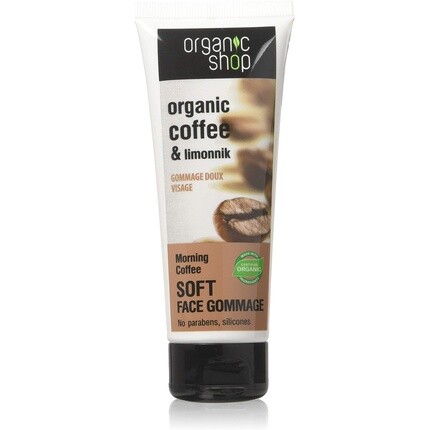 Нежный кофейный утренний скраб для лица 75мл, Organic Shop
Нежный кофейный утренний скраб для лица 75мл, Organic Shop