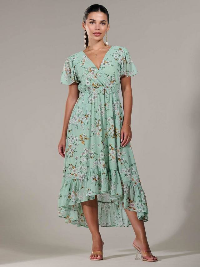 Миниатюрное платье с высоким-низким вырезом в цветочек Jolie Moi, зеленый
Миниатюрное платье с высоким-низким вырезом в цветочек Jolie Moi, зеленый