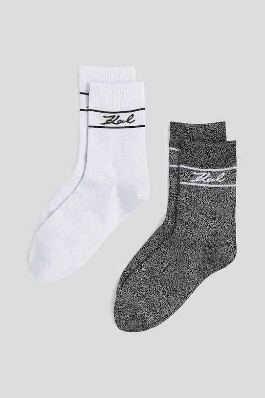 Носки 2 пары Karl Lagerfeld, белый 
Носки 2 пары Karl Lagerfeld, белый