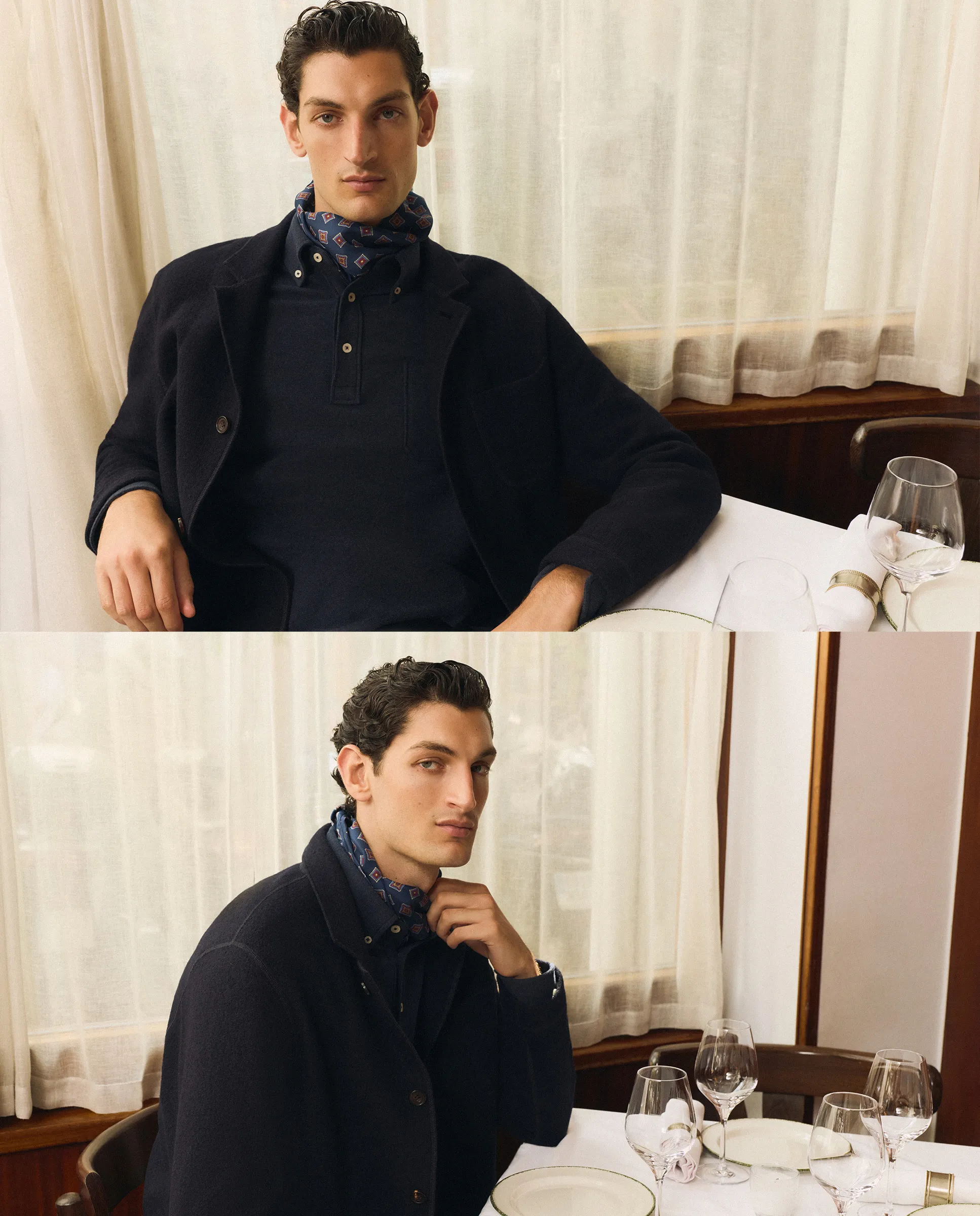 Мужская однотонная меланжевая поло с грудным карманом Emidio Tucci, темно-синий
Мужская однотонная меланжевая поло с грудным карманом Emidio Tucci, темно-синий