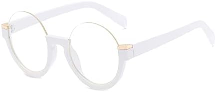 Модные полуободковые круглые солнцезащитные очки для женщин с градиентным линзовым покрытием, ретро-стиль, прозрачные линзы, оправа, защита от УФ-излучения UV400 MTZJH, White Clear
Модные полуободковые круглые солнцезащитные очки для женщин с градиентным линзовым покрытием, ретро-стиль, прозрачные линзы, оправа, защита от УФ-излучения UV400 MTZJH, White Clear