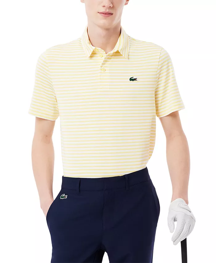 Мужская полосатая поло с коротким рукавом для активного образа жизни Lacoste, желтый
Мужская полосатая поло с коротким рукавом для активного образа жизни Lacoste, желтый