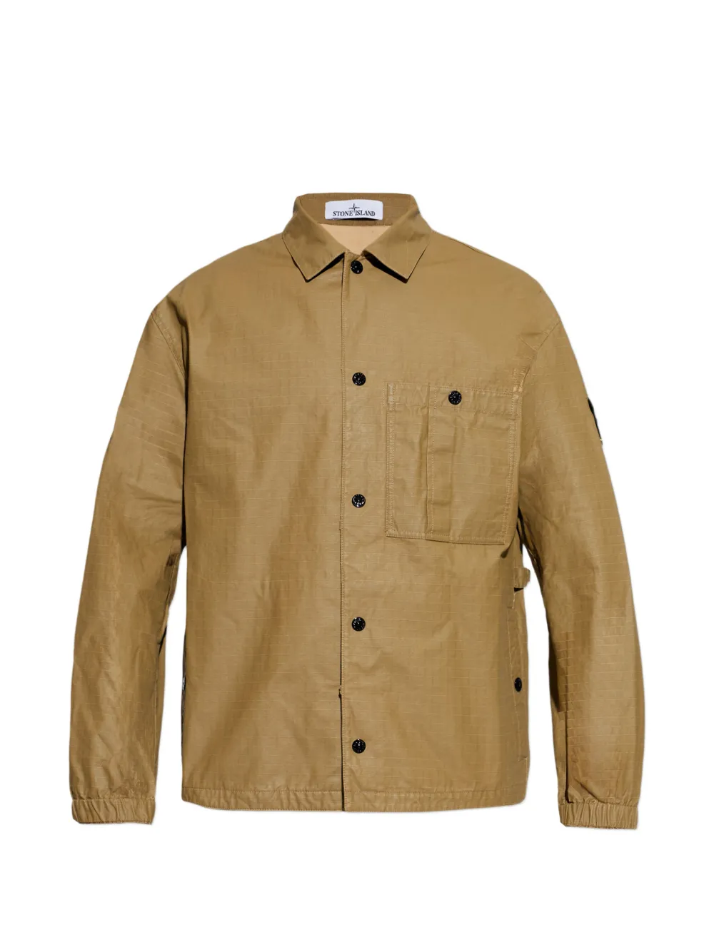 Рубашка-оверсhирт с накладным карманом на пуговицах Stone Island, зеленый
Рубашка-оверсhирт с накладным карманом на пуговицах Stone Island, зеленый