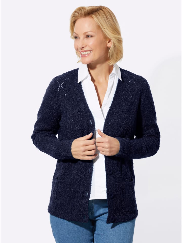 Кардиган цвета темно-синий меланж WITT WEIDEN
Кардиган цвета темно-синий меланж WITT WEIDEN