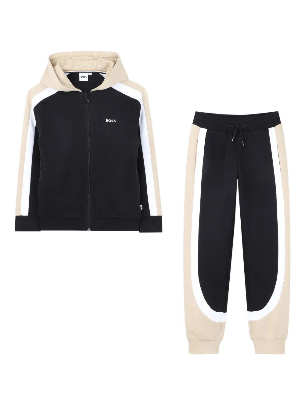 Спортивный костюм в стиле колор-блок Boss Kidswear, черный
Спортивный костюм в стиле колор-блок Boss Kidswear, черный