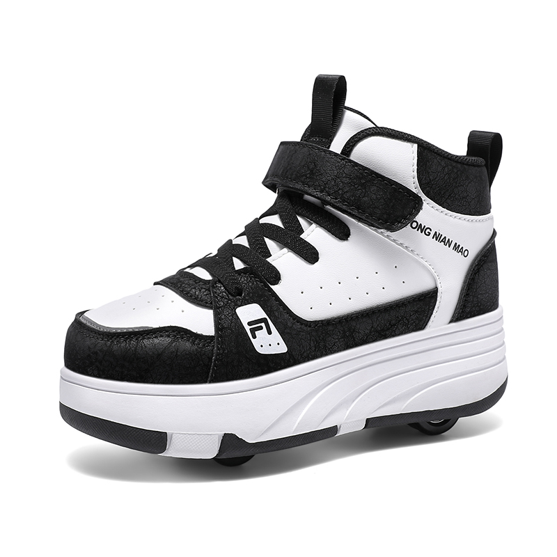 Износостойкая, легкая, амортизирующая, дышащая, нескользящая, детская обувь для подростков Wooden Rabbit, белый/черный 
Износостойкая, легкая, амортизирующая, дышащая, нескользящая, детская обувь для подростков Wooden Rabbit, белый/черный