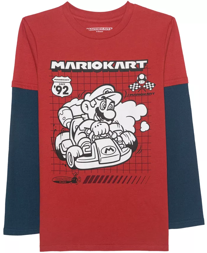 Мальчики 5-20 Let's Go Karting лонгслив Twofer футболка Mario Bros., красный
Мальчики 5-20 Let's Go Karting лонгслив Twofer футболка Mario Bros., красный