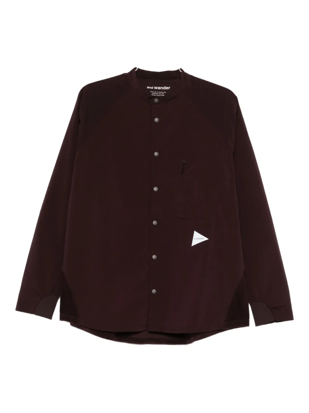 Рубашка с вставками And Wander, красный
Рубашка с вставками And Wander, красный