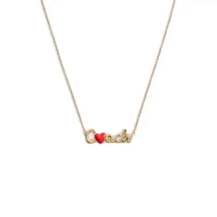 COACH Ожерелье с покрытием из латуни, женское, золотое
COACH Ожерелье с покрытием из латуни, женское, золотое