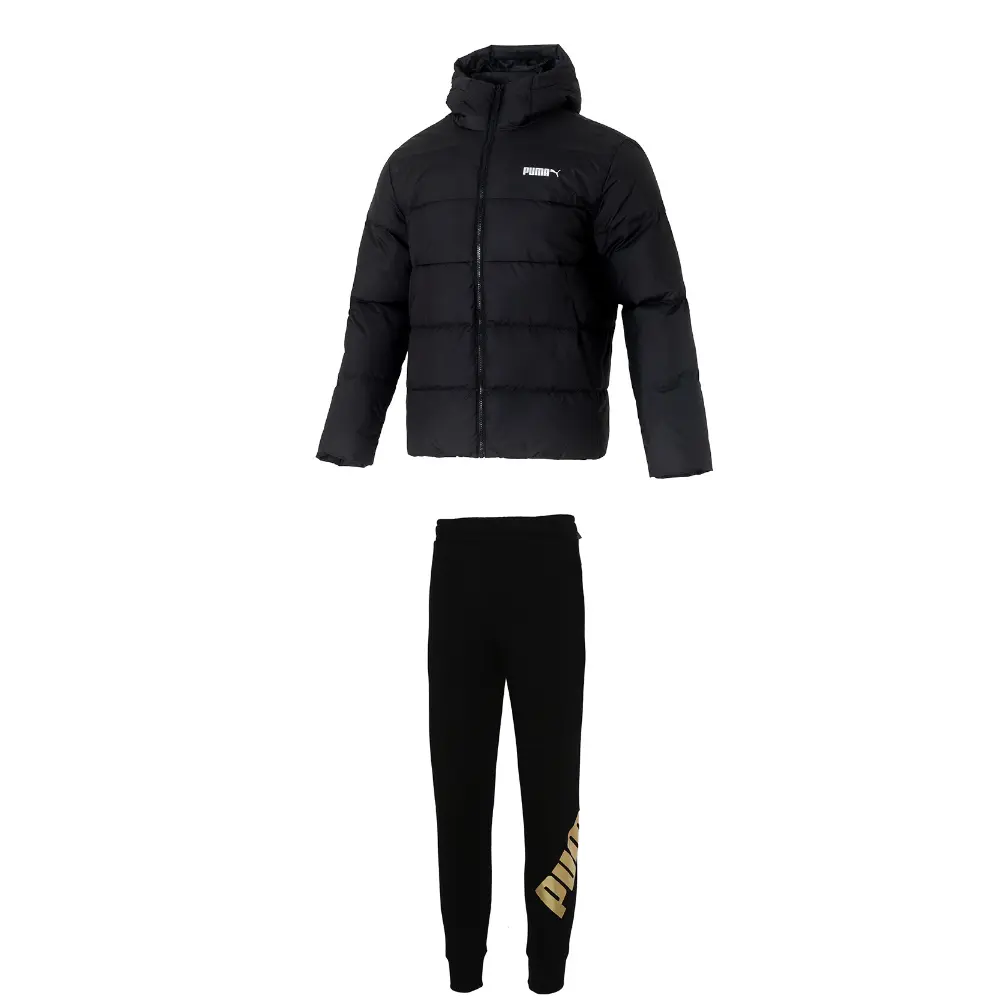 PUMA Повседневный спортивный комплект для мужчин Black Top+Black Bottom
PUMA Повседневный спортивный комплект для мужчин Black Top+Black Bottom