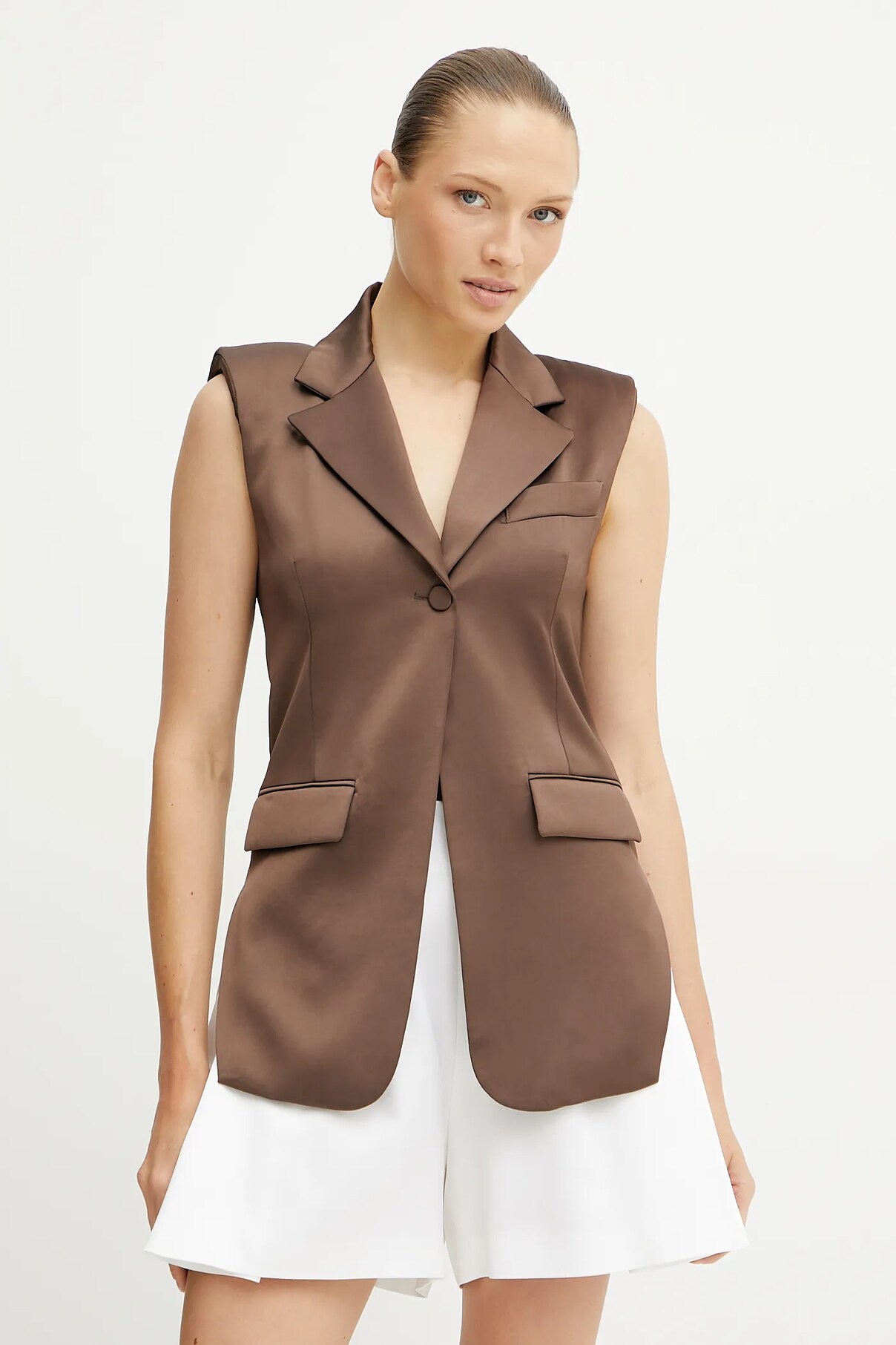 Жилет Patrizia Pepe, коричневый
Жилет Patrizia Pepe, коричневый
