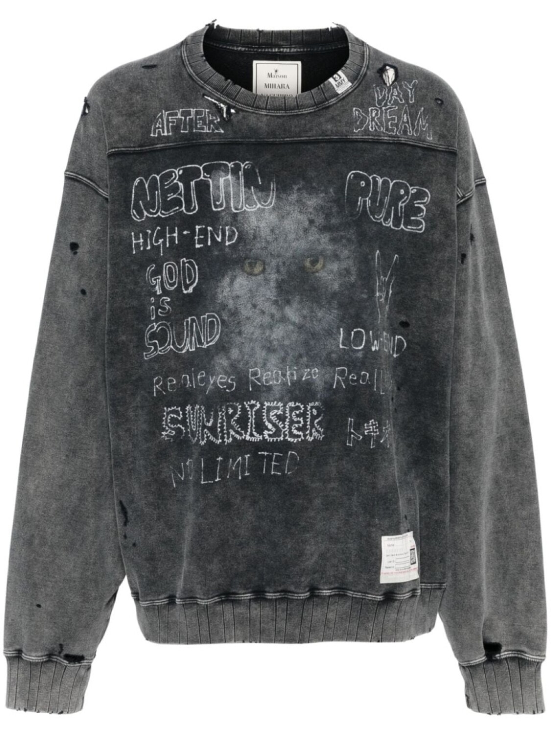 Maison MIHARA YASUHIRO толстовка с выбеленным эффектом, черный
Maison MIHARA YASUHIRO толстовка с выбеленным эффектом, черный