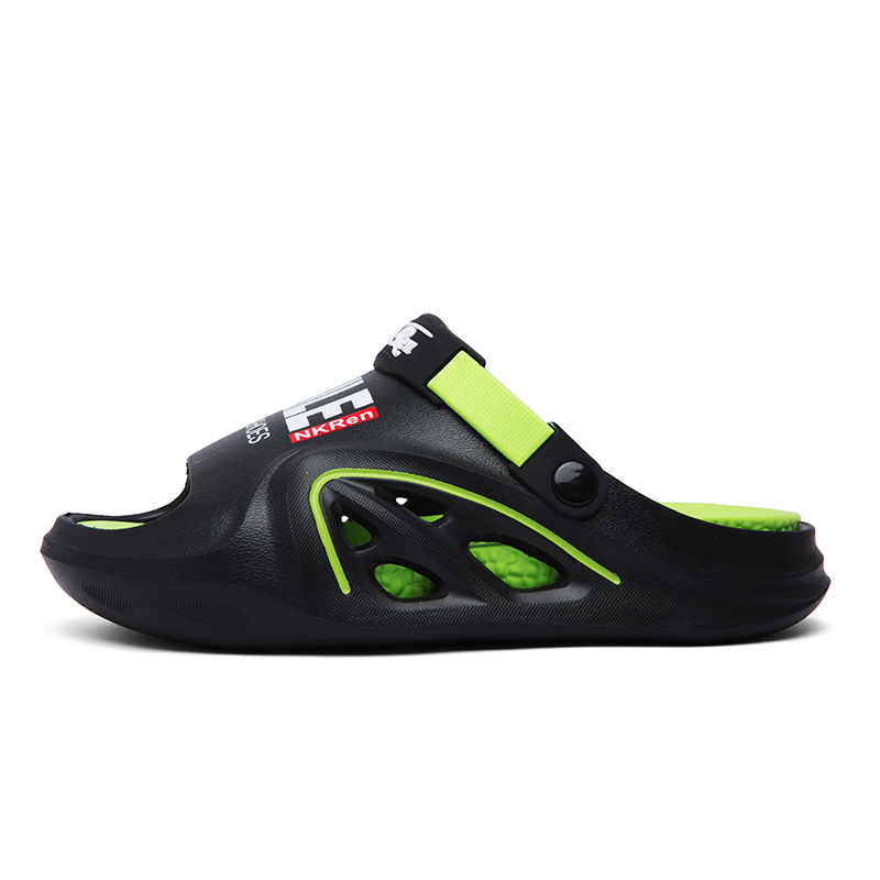 Сандалии-слайдеры с противоскользящей подошвой и износостойкими подошвами для мужчин KLAOSD, Black Green 
Сандалии-слайдеры с противоскользящей подошвой и износостойкими подошвами для мужчин KLAOSD, Black Green