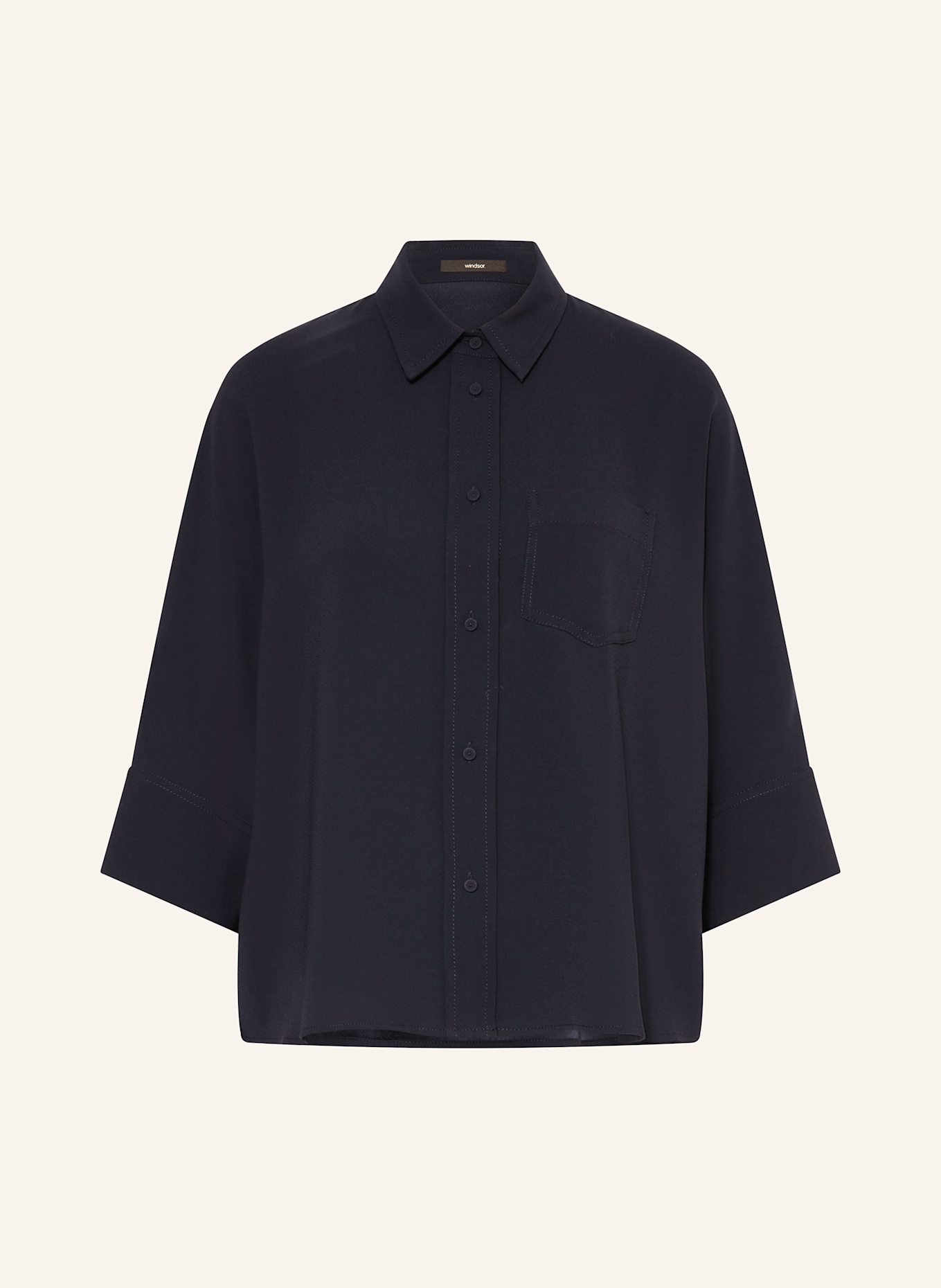 Блузка-Рубашка с рукавами 3/4 Windsor., синий
Блузка-Рубашка с рукавами 3/4 Windsor., синий