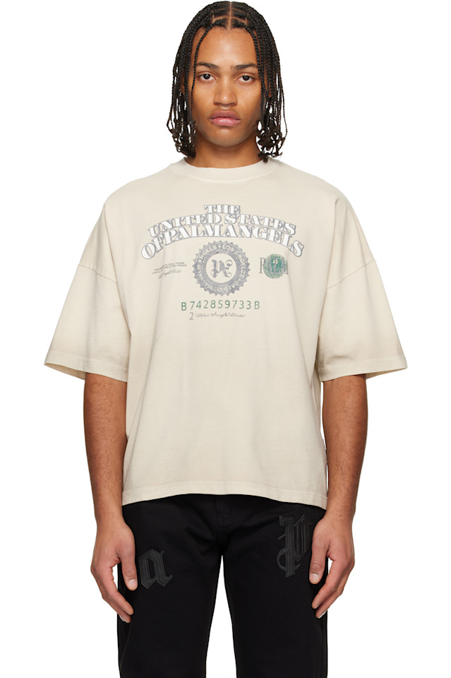 Palm Angels Футболка Off-White PA Dollar свободного кроя
Palm Angels Футболка Off-White PA Dollar свободного кроя