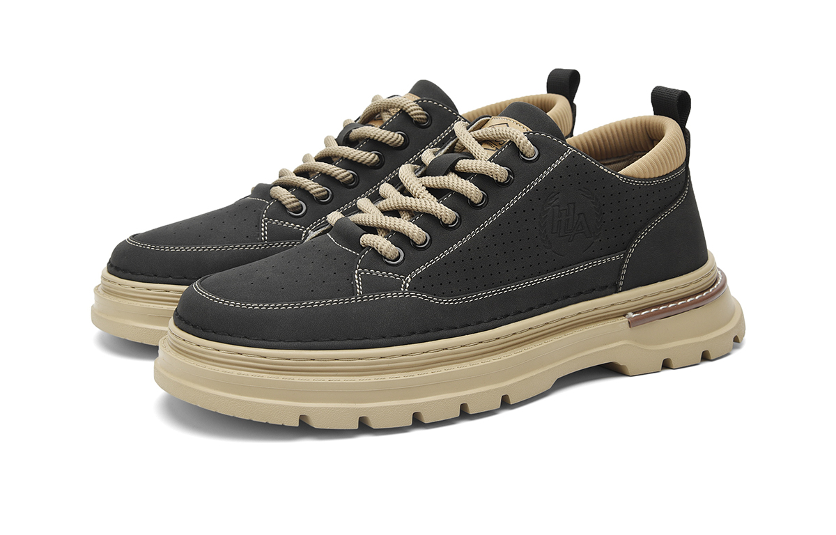 HLA Ботинки Martin мужские, черные, экрю
HLA Ботинки Martin мужские, черные, экрю