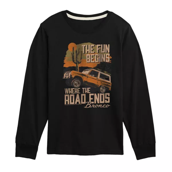 Футболка с длинным рукавом и принтом Ford Bronco для мальчиков 8-20 лет Licensed Character, черный
Футболка с длинным рукавом и принтом Ford Bronco для мальчиков 8-20 лет Licensed Character, черный