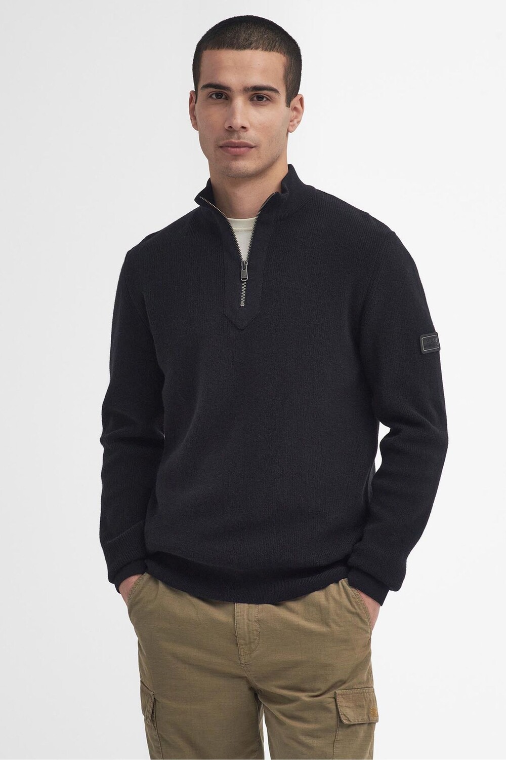 Джемпер с воротником стойкой из смеси шерсти Crawley Barbour International, черный
Джемпер с воротником стойкой из смеси шерсти Crawley Barbour International, черный