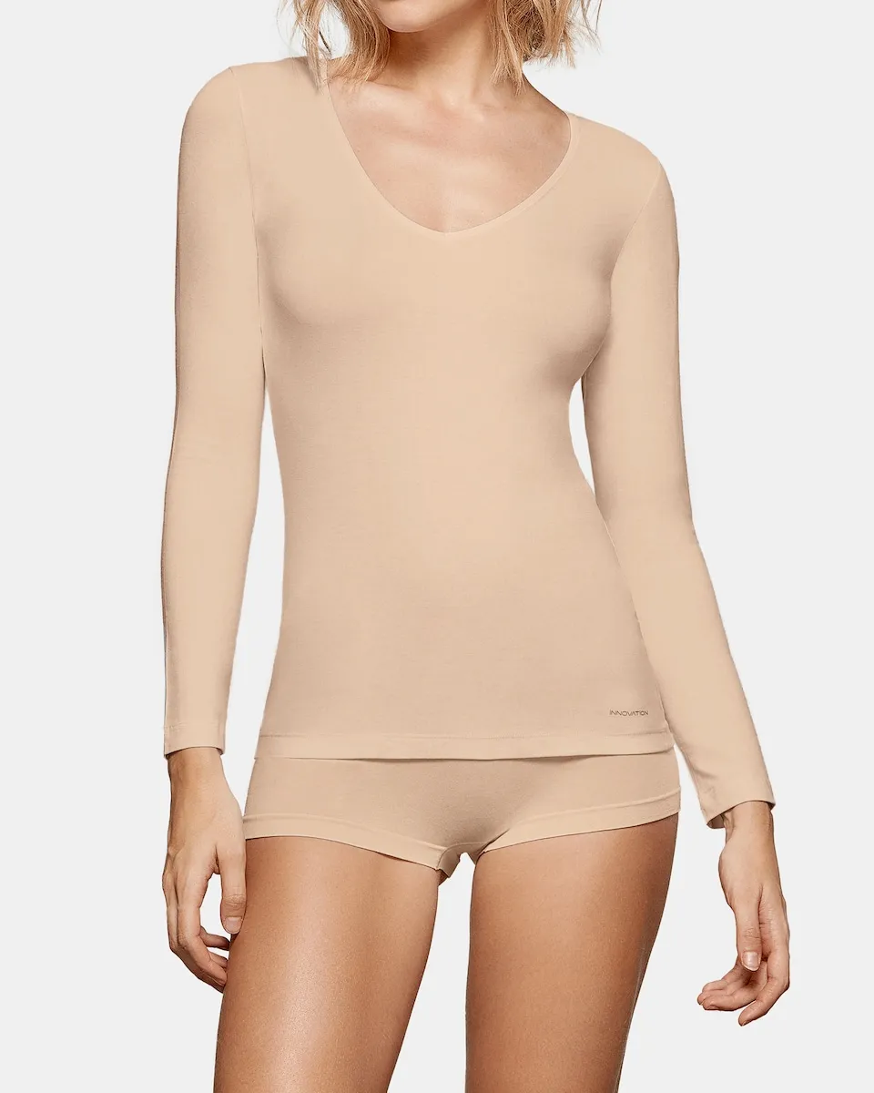 Терморегулирующая женская футболка с длинным рукавом и V-образным вырезом Impetus, бежевый
Терморегулирующая женская футболка с длинным рукавом и V-образным вырезом Impetus, бежевый